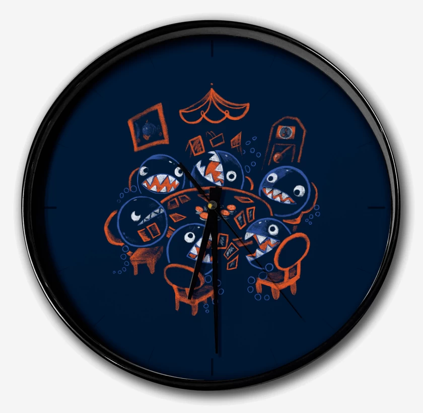 Reloj Azul Marino de Poker de Chomps