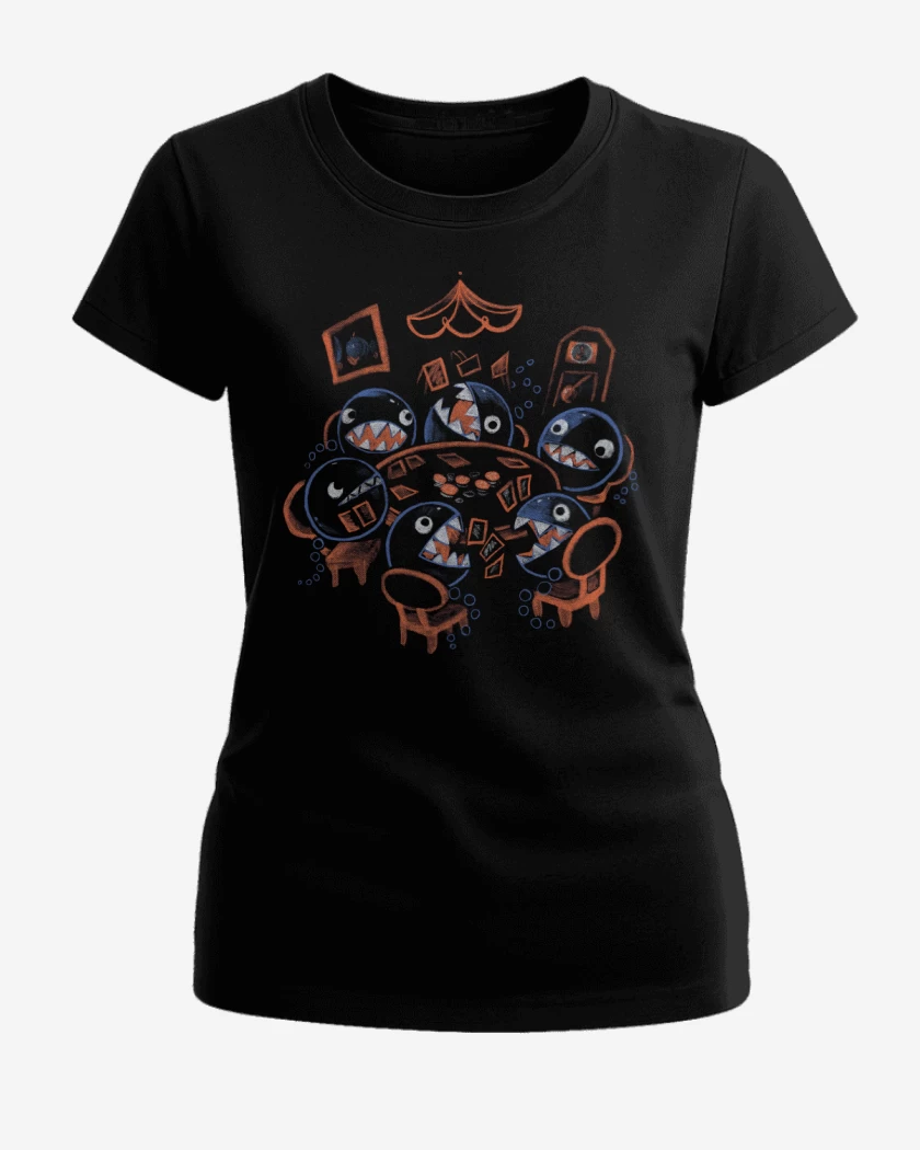 Polera de Mujer Negro de Poker de Chomps
