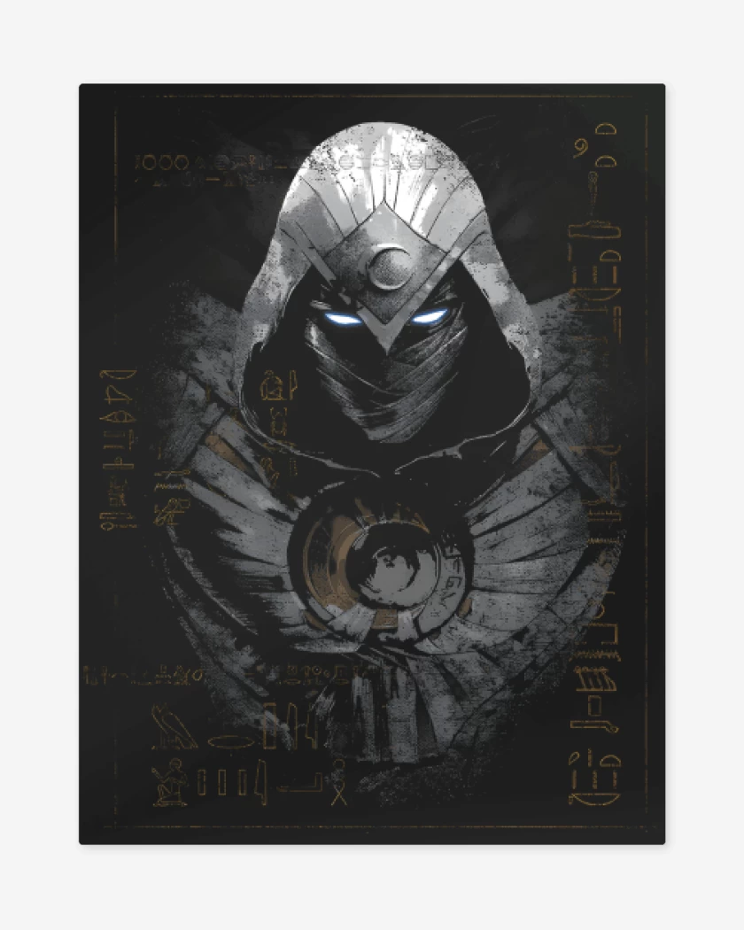 Print metalico Caballero Lunar