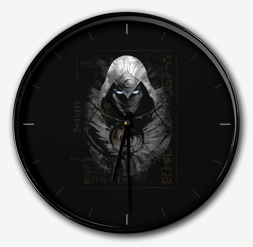 Reloj Negro de Caballero Lunar