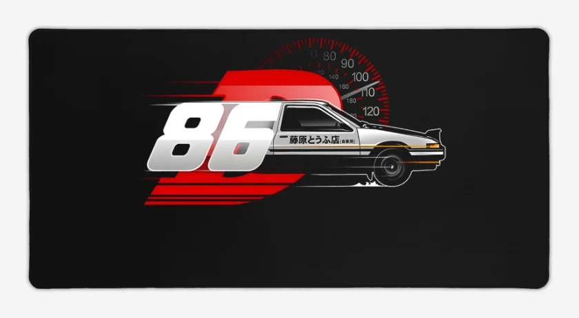 Mouse pad Gamer Negro de Drift King
