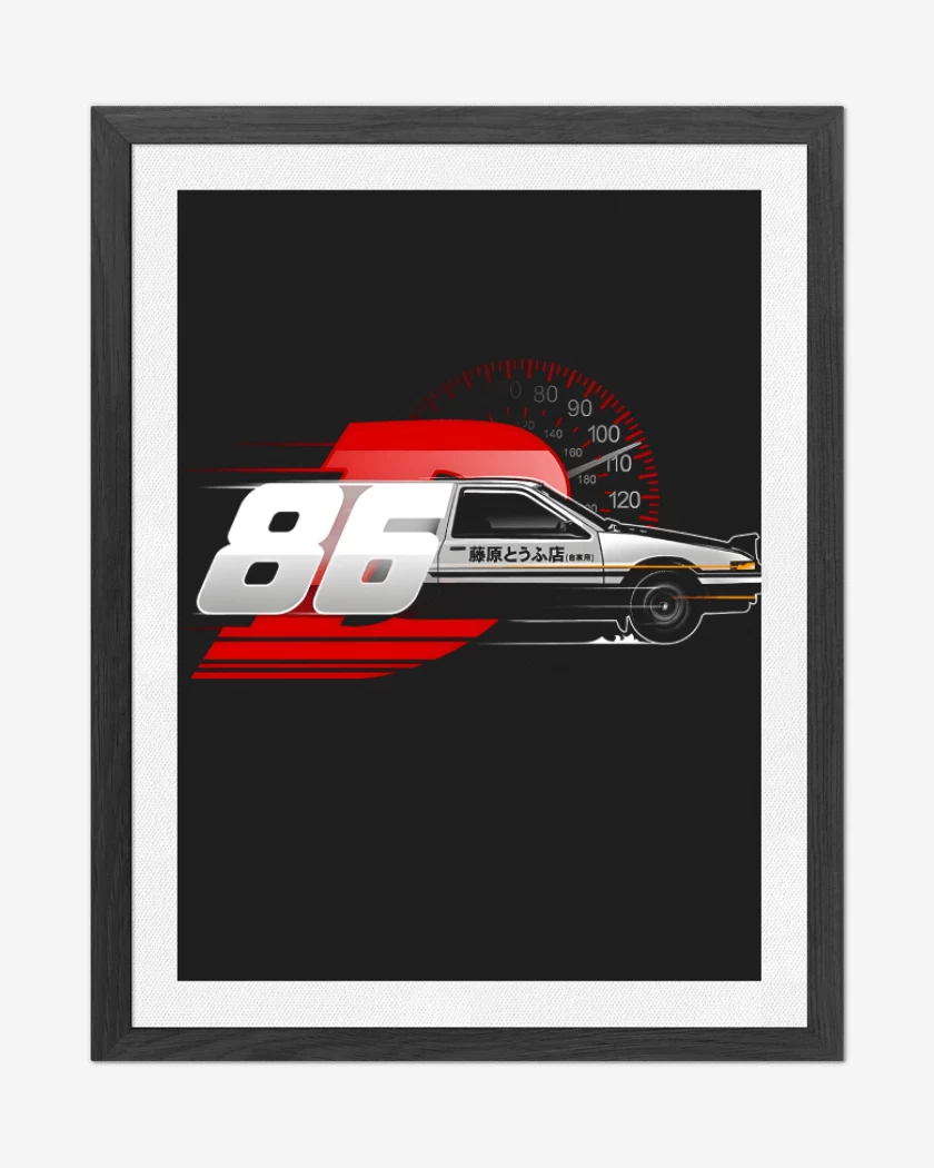 Cuadro decorativo Negro de Drift King