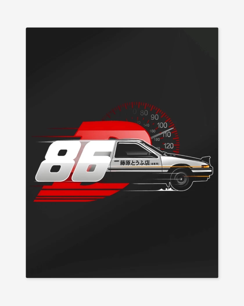 Print metalico Negro de Drift King