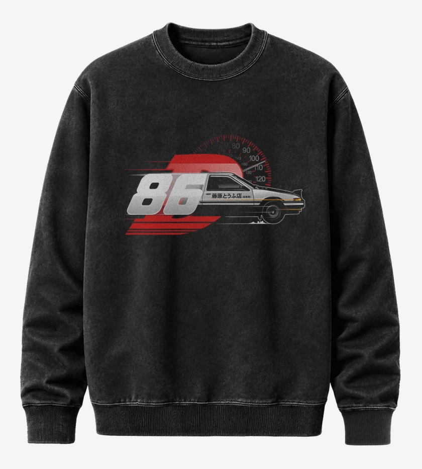 Poleron Polo Acid Wash Negro de Drift King