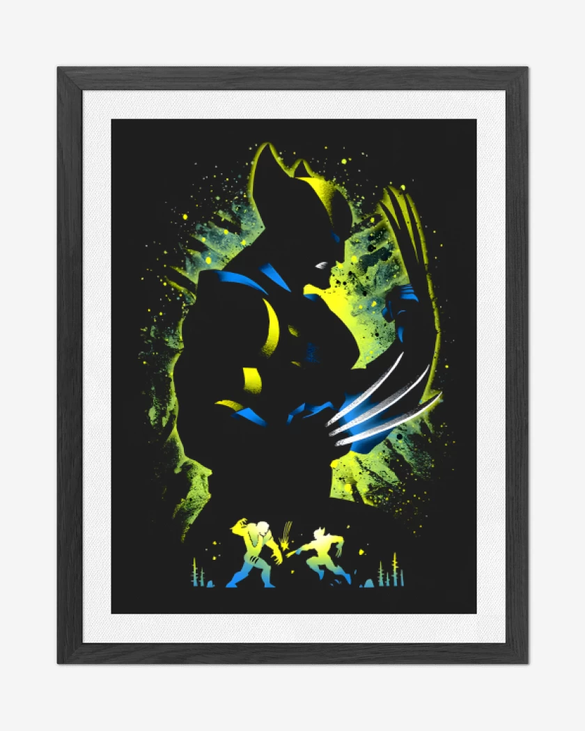 Cuadro decorativo Negro de Wolverine