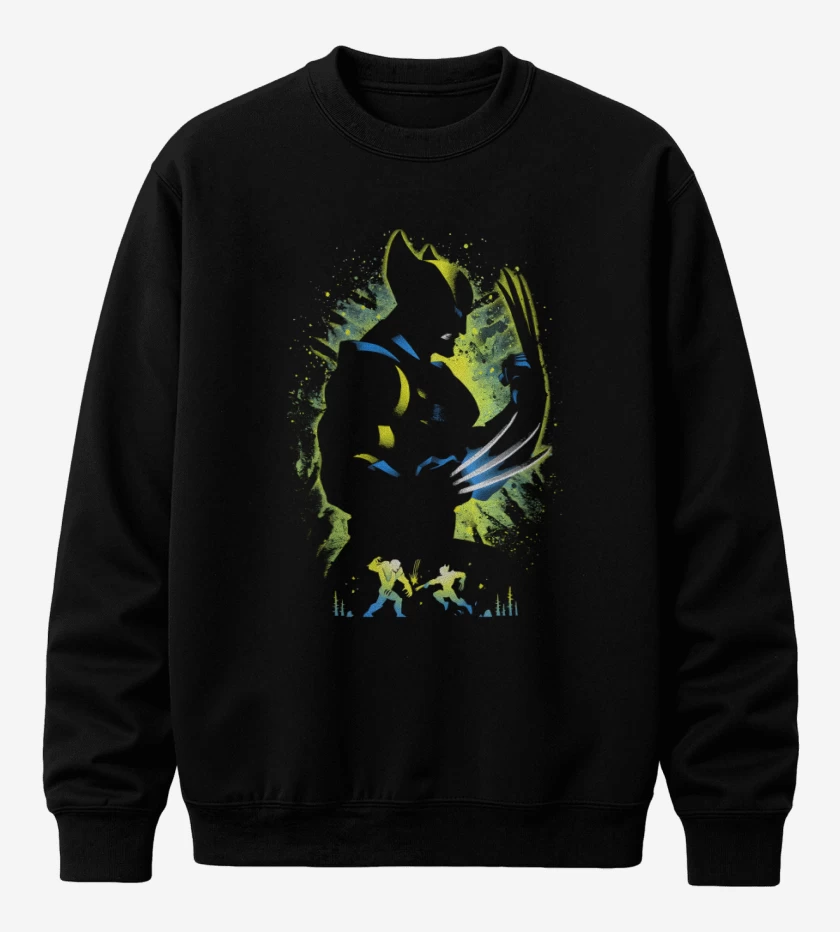 Poleron polo Negro de Wolverine