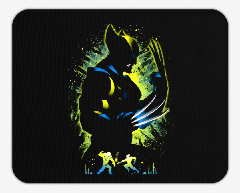 Mousepad Negro de Wolverine