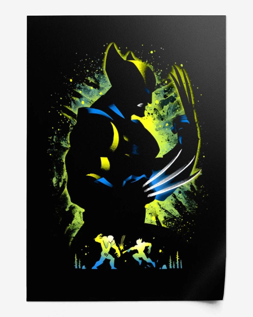 Print Negro de Wolverine