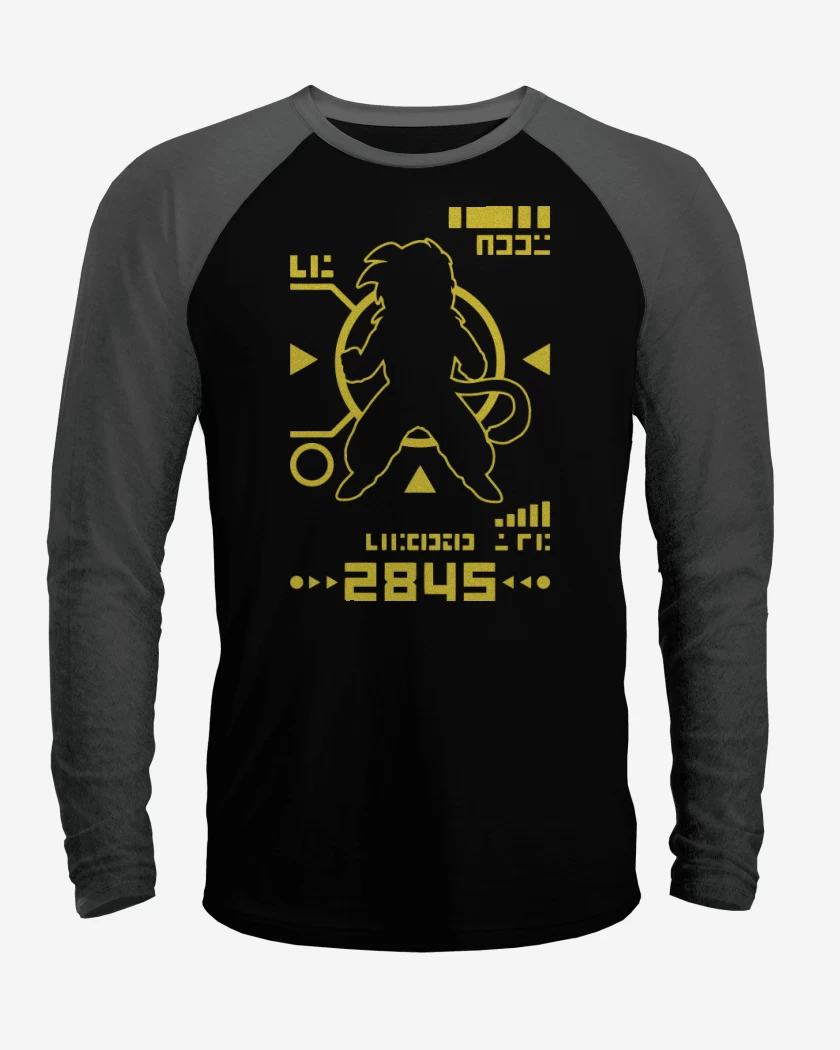 Polera Raglan Negro / Negro Heather de Gohan