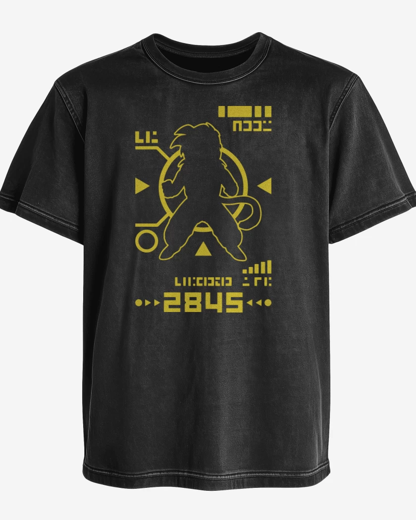Polera desgastada Negro de Gohan