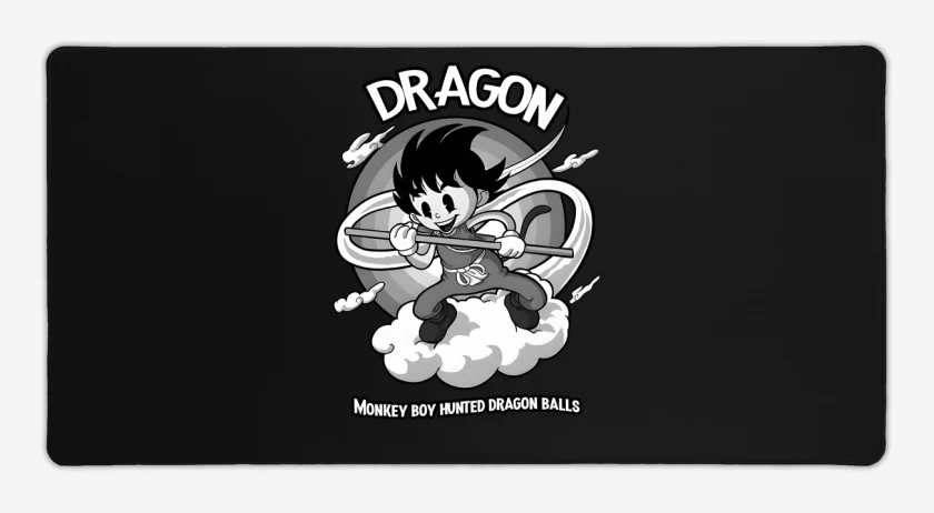 Mouse pad Gamer Negro de Niño Mono