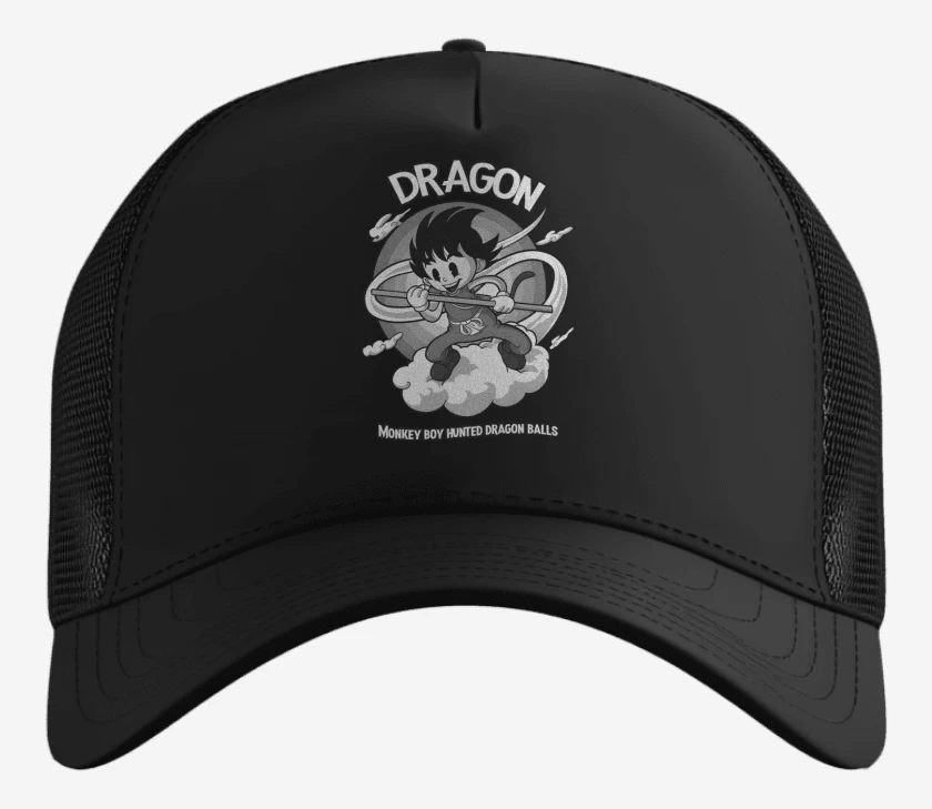 Gorro Negro de Niño Mono