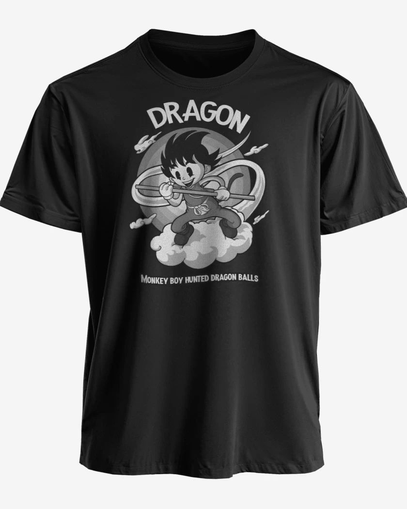 Polera premium Negro de Niño Mono
