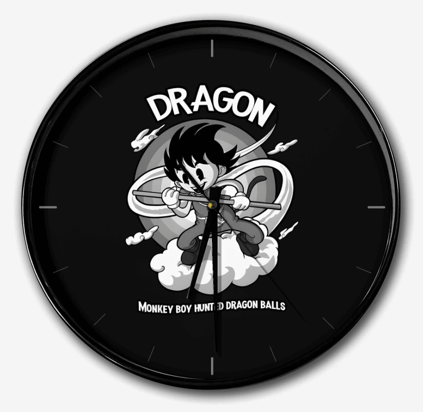 Reloj Negro de Niño Mono