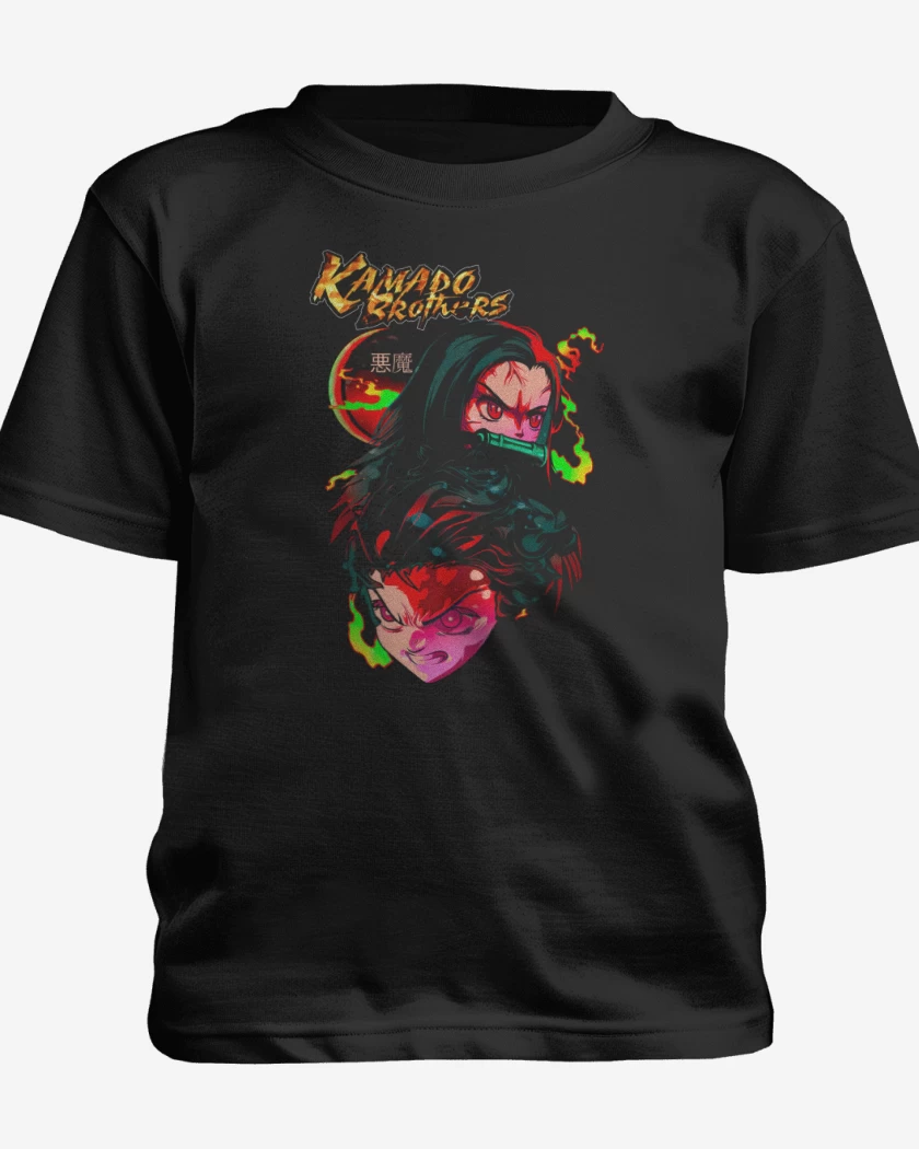 Polera de niño Negro de Kamado brothers