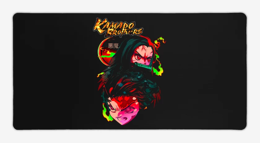Mouse pad Gamer Negro de Kamado brothers