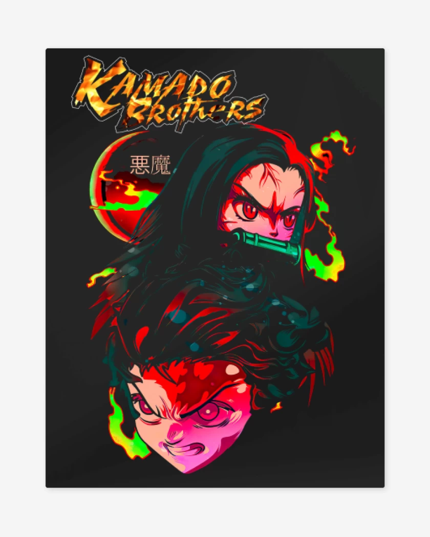 Print metalico Negro de Kamado brothers