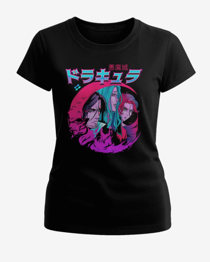 Polera de Mujer Negro de Castlevania