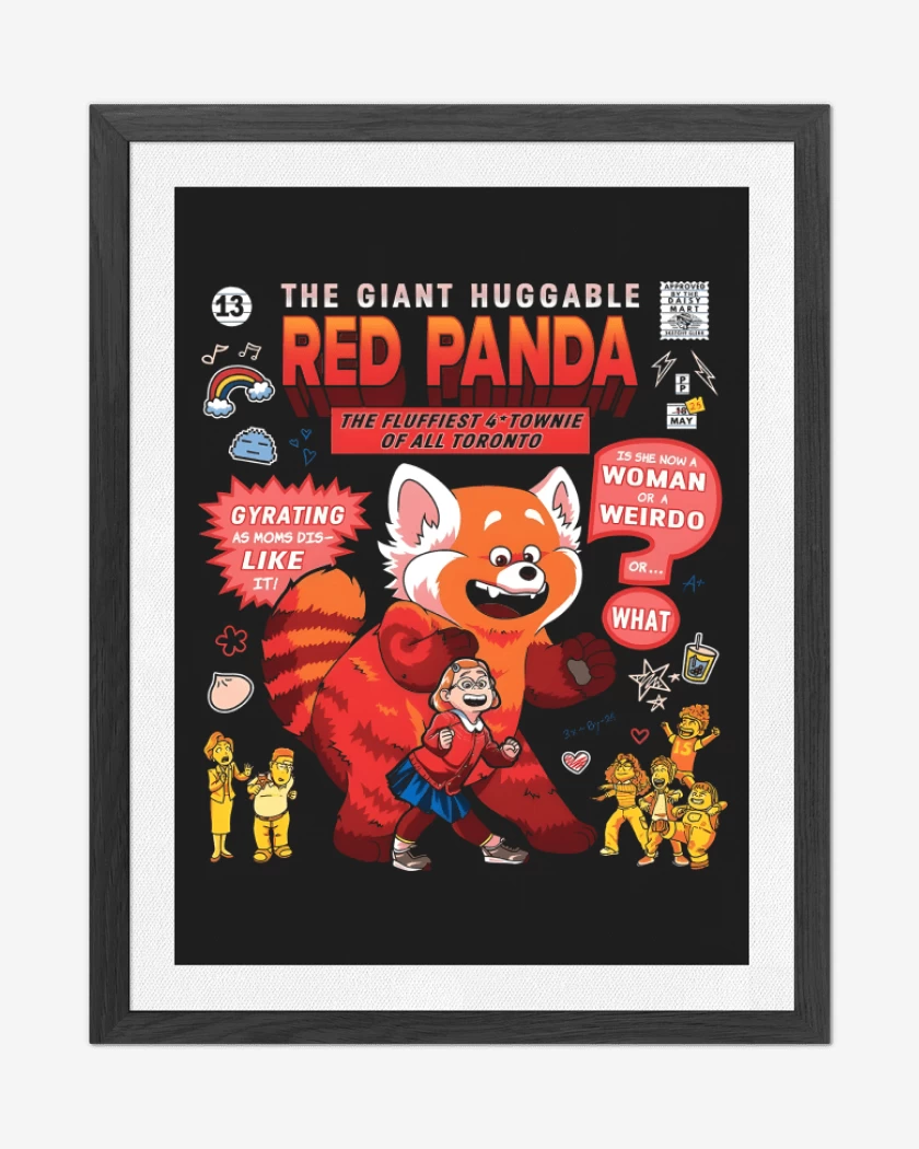 Cuadro decorativo Negro de Red Panda