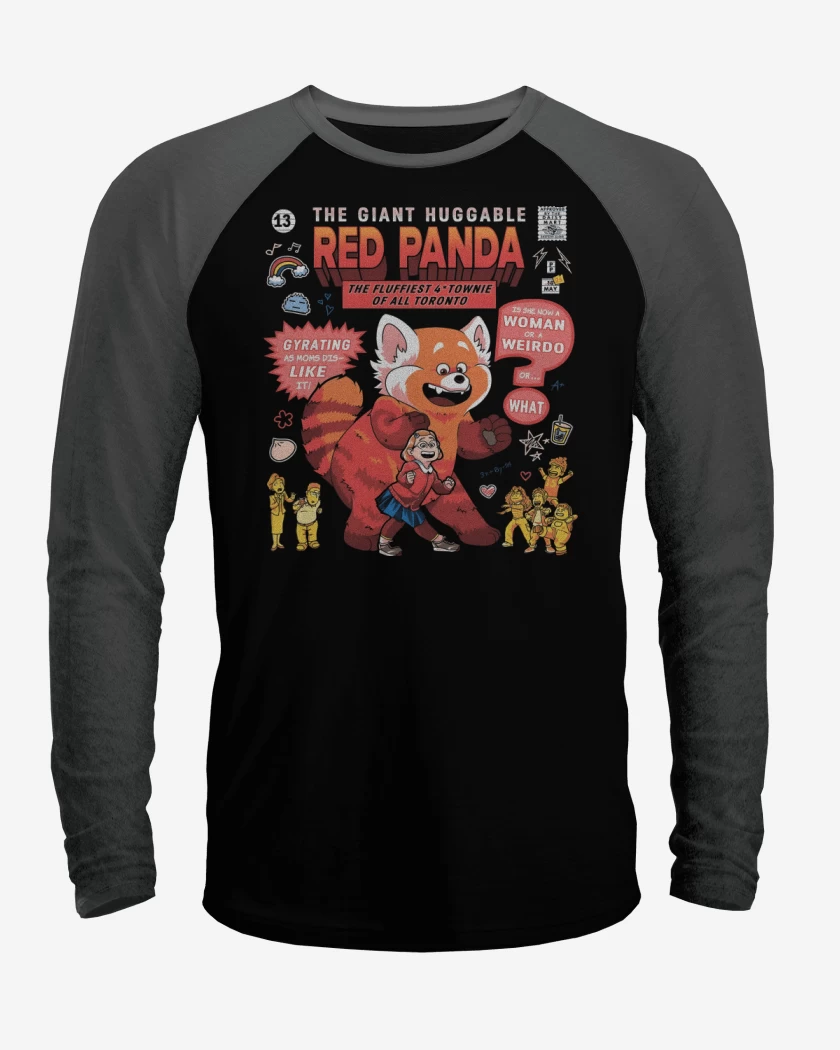 Polera Raglan Red Panda