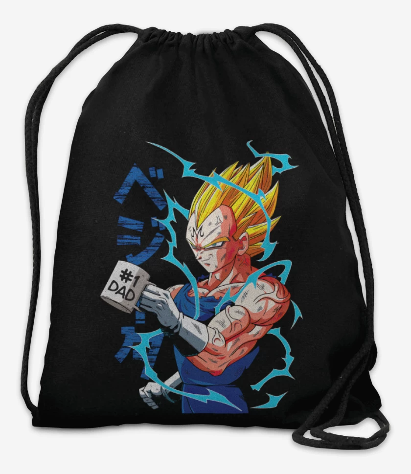 Mochila Negro de Vegeta Dad