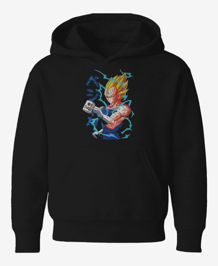 Poleron de niño Negro de Vegeta Dad