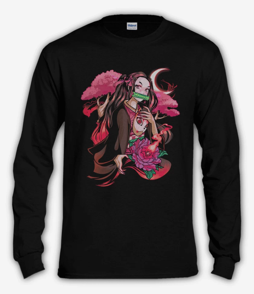 Polera manga larga Nezuko