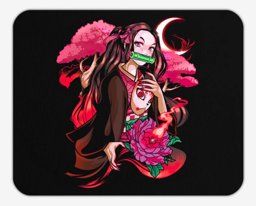 Mousepad Negro de Nezuko