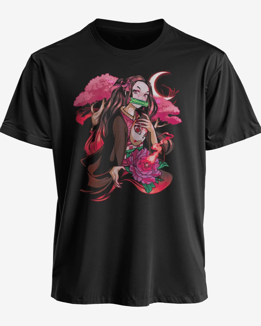 Polera premium Negro de Nezuko