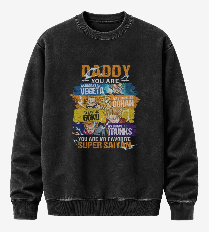 Poleron Polo Acid Wash Negro de Favorite super saiyan 