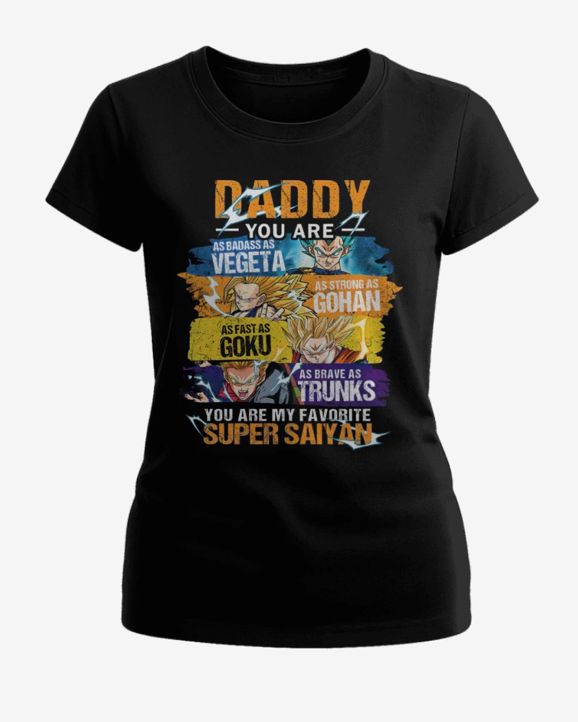 Polera de Mujer Negro de Favorite super saiyan 