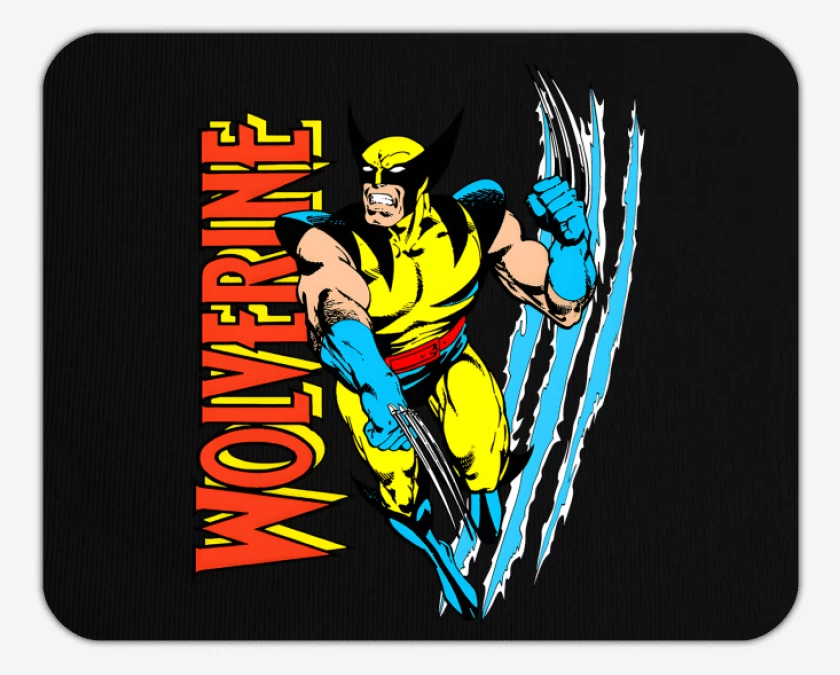 Mousepad Negro de Classic Wolverine