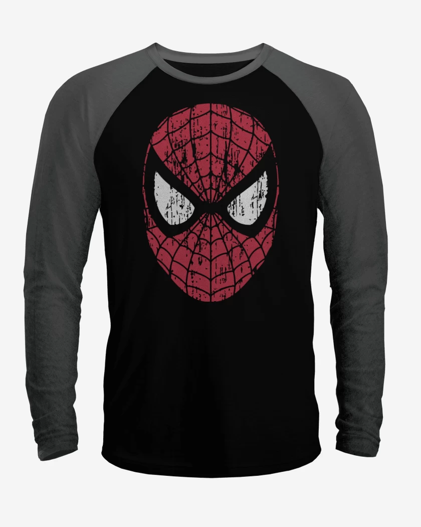 Polera Raglan Negro / Negro Heather de Face