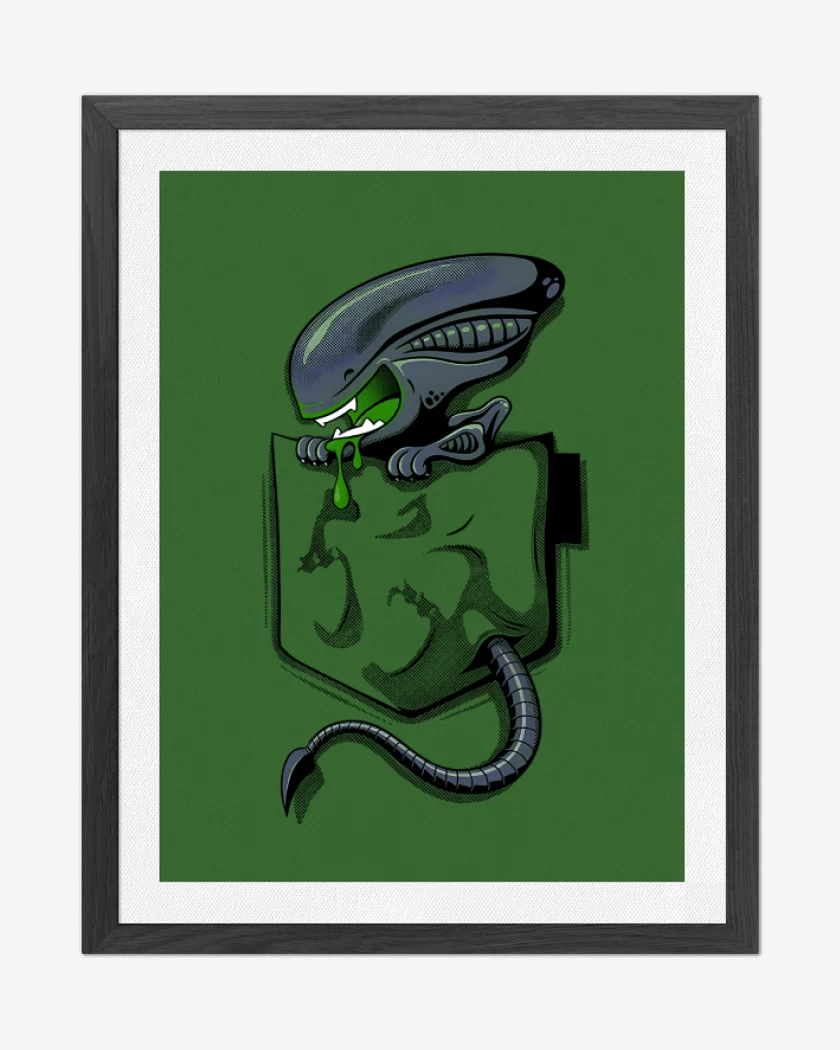 Cuadro decorativo Verde jade de Alien bolsillo