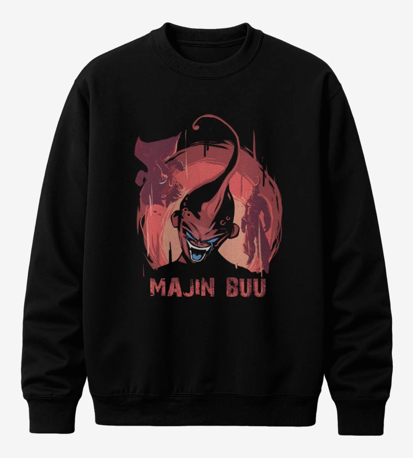 Poleron polo Negro de Majin Buu