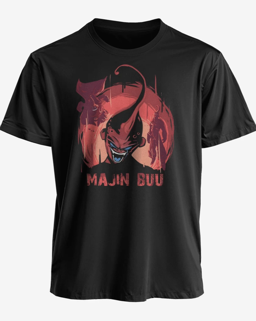 Polera premium Negro de Majin Buu