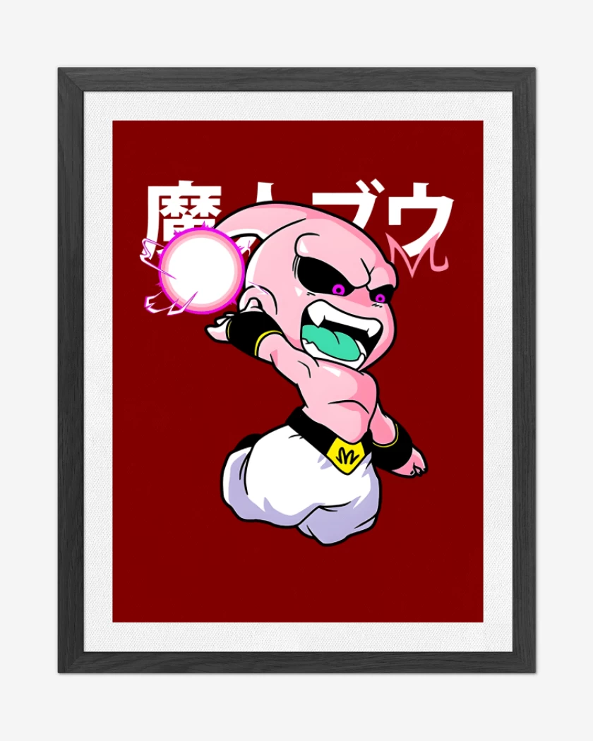Cuadro decorativo Chibi majin buu