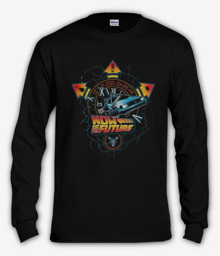 Polera manga larga Negro de Now is the future