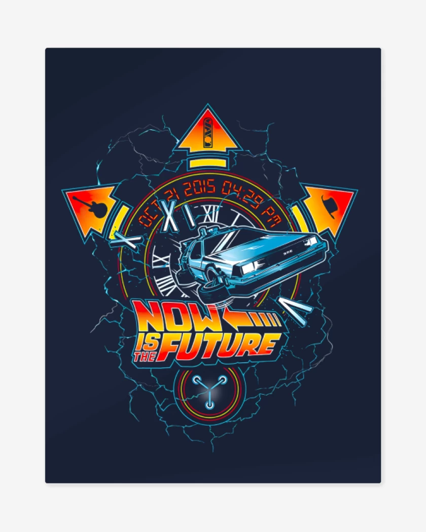 Print metalico Azul Marino de Now is the future