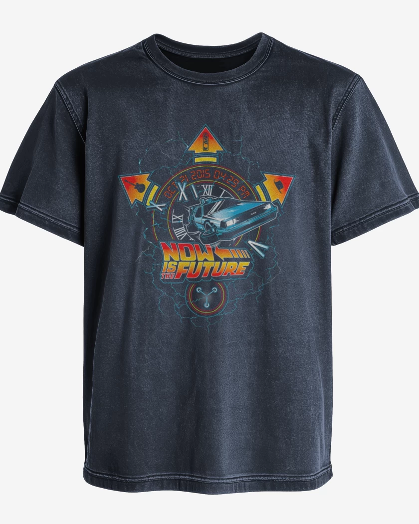 Polera desgastada Now is the future