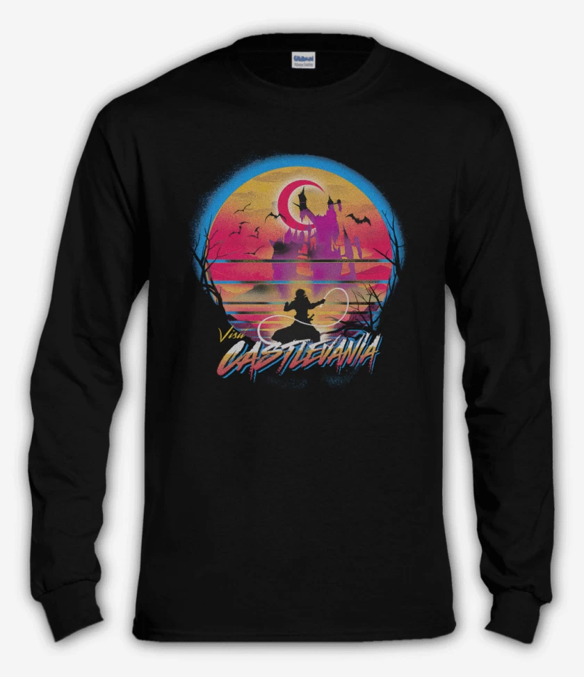 Polera manga larga Negro de Visit castlevania