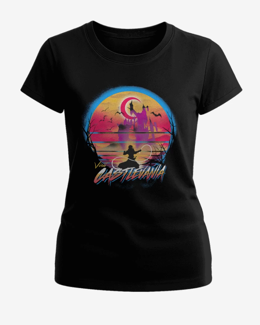 Polera de Mujer Negro de Visit castlevania