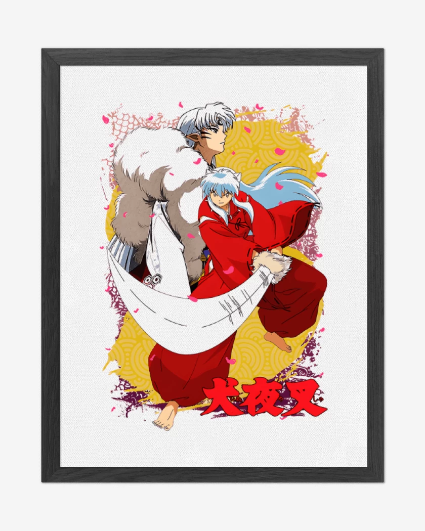 Cuadro decorativo Blanco de Inuyasha x Sesshomaru