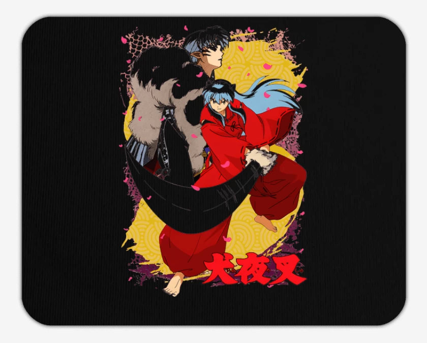 Mousepad Negro de Inuyasha x Sesshomaru