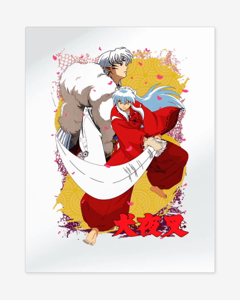 Print metalico Blanco de Inuyasha x Sesshomaru