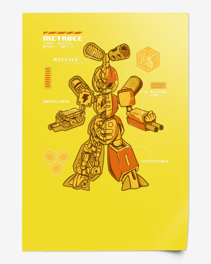 Print Amarillo de Metabee