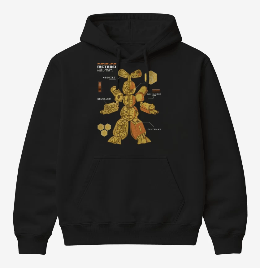 Poleron Canguro básico Negro de Metabee