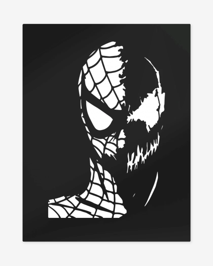 Print metalico Negro de Faces