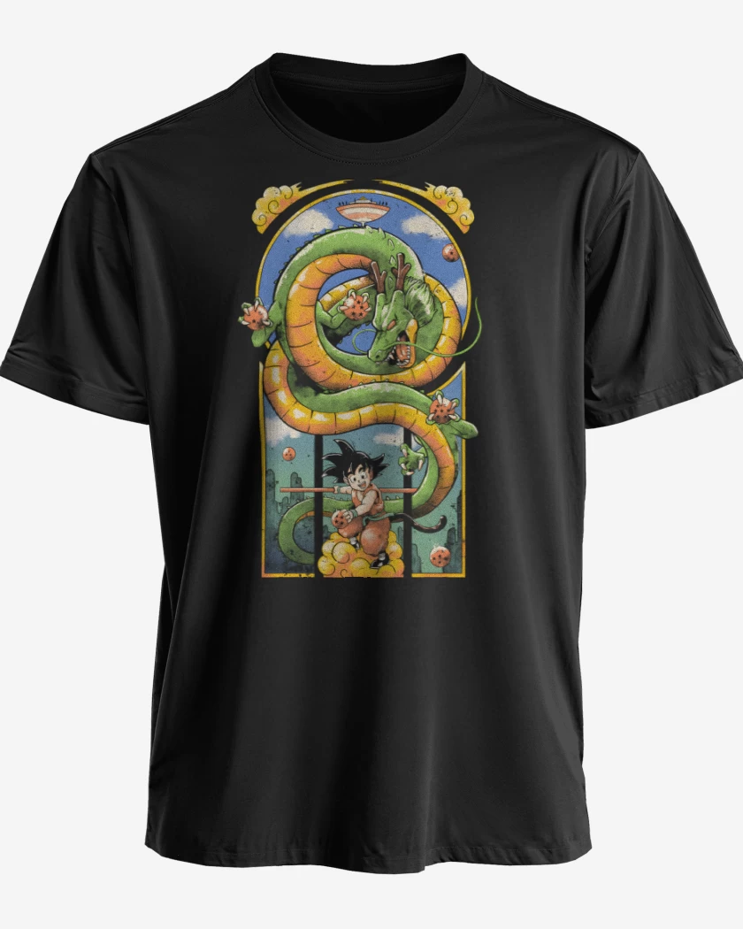 Polera premium Negro de Goku Shen Long