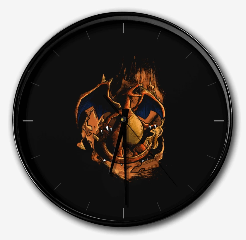 Reloj Negro de Charizard Ígneo 